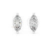 Marquise lab grown diamond stud earrings in white gold