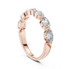 Minimal oval diamond band ring in rose gold designed for daily wear, weddings, anniversaries, and elegant gifting