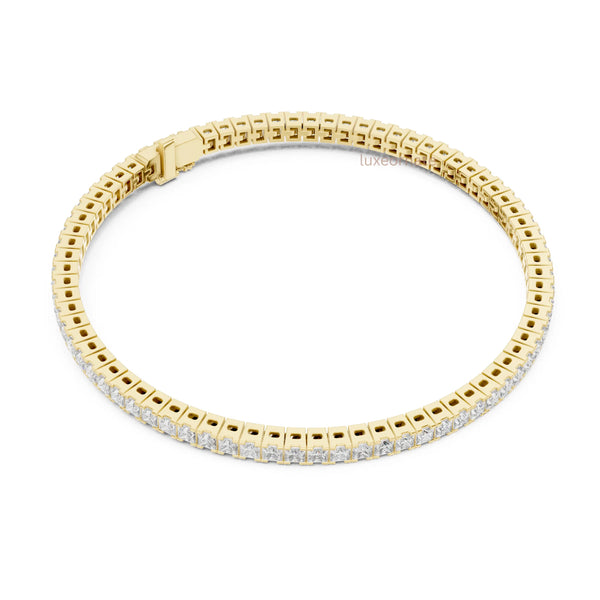 Bridal princess cut diamond bracelet special occasion