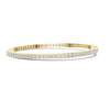 Luxury yellow gold diamond tennis bracelet for women
