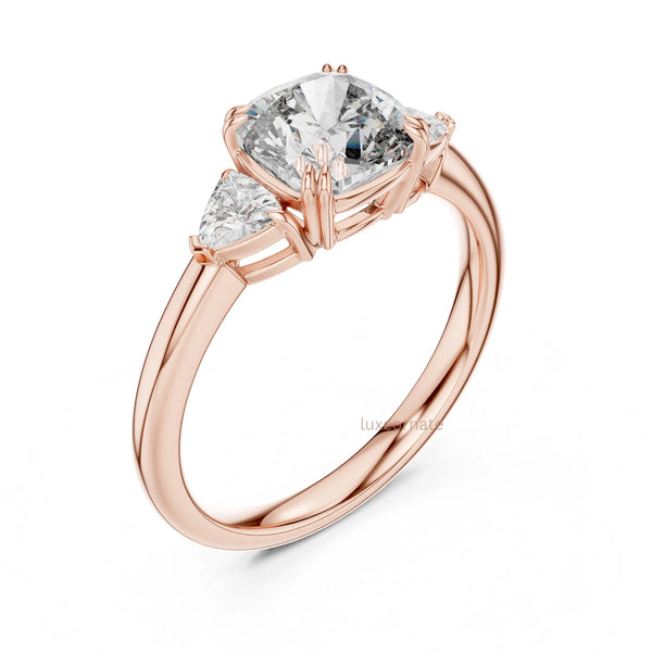 Fine jewelry oval diamond three stone ring crafted for romantic proposals and lasting love