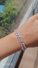 Mix Shape Double Row Tennis Bracelet