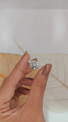 Round Solitaire Diamond Ring with Baguette Diamonds