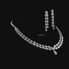 Shining Pear Cut Diamond Necklace Set