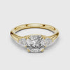 Timeless Love Cushion Diamond Three Stone Ring
