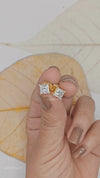 Princess Cut Diamond Stud Earrings