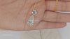 Elegant Round & Pear Diamond Drop Pendant Necklace