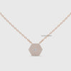 Geometric diamond pendant necklace for women luxury jewelry