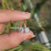 Diamond Lever Back Solitaire Drop dangle Earring